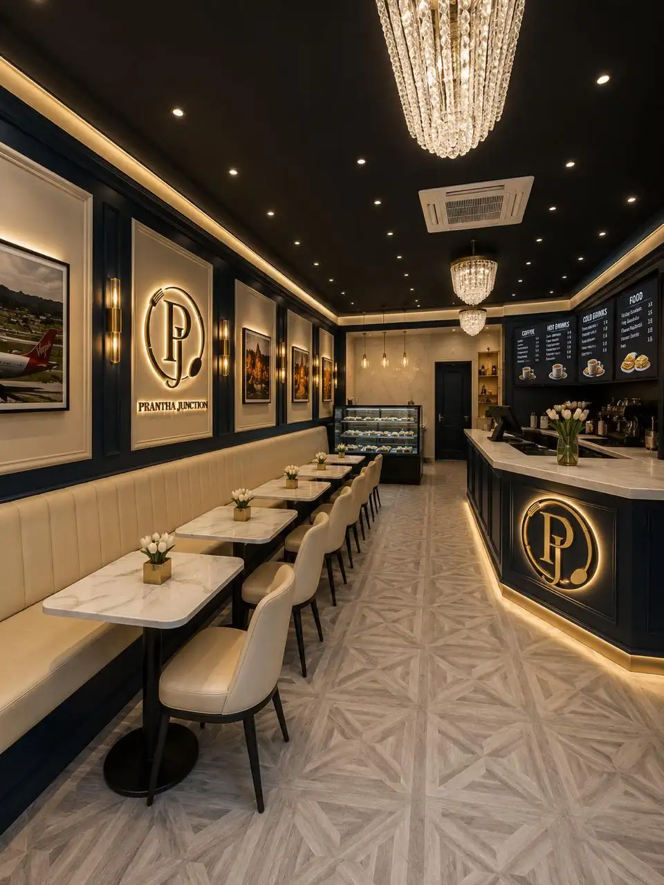Prantha Junction dining counter